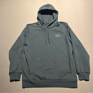 PUMA Blue/ Gray Hoodie Sweatshirt Pullover Men’s Size Medium with PUMA Patch